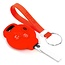Funda Carcasa llave compatible con Smart - Funda de Silicona - Cover de Llave Coche - Rojo
