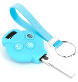 TBU car Smart Capa Silicone Chave do carro - Capa protetora - Tampa remota FOB - Azul claro