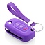 Capa para chave do carro compatível com Smart - Capa Protetora de Chave Remota de Silicone - Tampa Remota FOB - Roxo