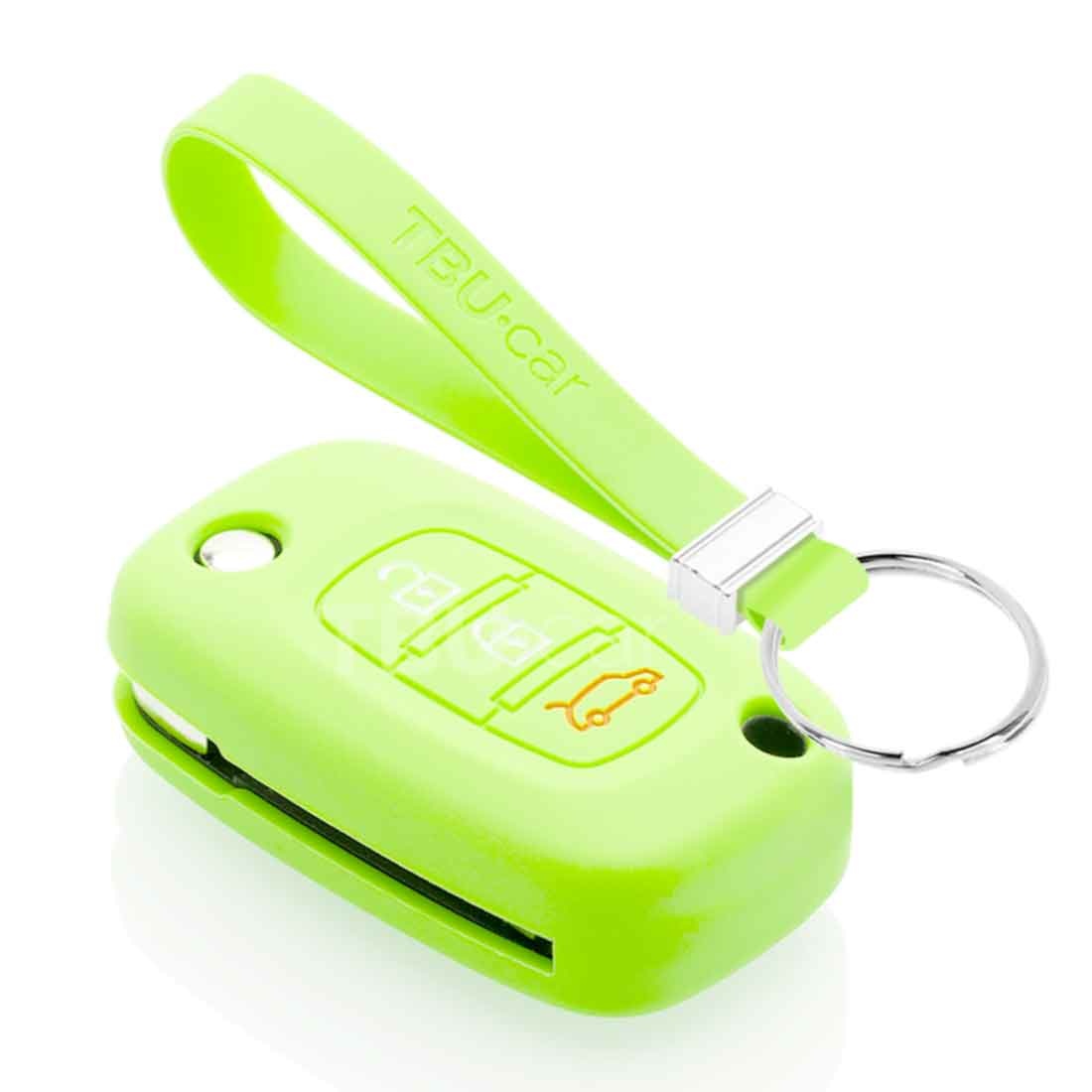 TBU car TBU car Funda Carcasa llave compatible con Smart - Funda de Silicona - Cover de Llave Coche - Glow in the Dark