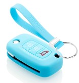 TBU car TBU car Funda Carcasa llave compatible con Smart - Funda de Silicona - Cover de Llave Coche - Azul claro