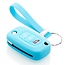 Capa para chave do carro compatível com Smart - Capa Protetora de Chave Remota de Silicone - Tampa Remota FOB - Azul claro
