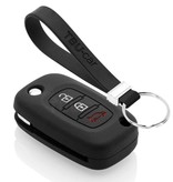 TBU car TBU car Housse de Protection clé compatible avec Smart - Coque Cover Housse étui en Silicone - Noir