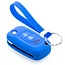 Capa para chave do carro compatível com Smart - Capa Protetora de Chave Remota de Silicone - Tampa Remota FOB - Azul