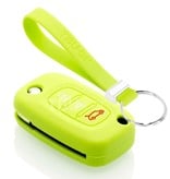 TBU car TBU car Car key cover compatible with Smart - Silicone Protective Remote Key Shell - FOB Case Cover - Lime green