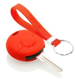 TBU car TBU car Funda Carcasa llave compatible con Smart - Funda de Silicona - Cover de Llave Coche - Rojo