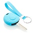 Capa para chave do carro compatível com Smart - Capa Protetora de Chave Remota de Silicone - Tampa Remota FOB - Azul claro
