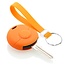 Capa para chave do carro compatível com Smart - Capa Protetora de Chave Remota de Silicone - Tampa Remota FOB - Laranja