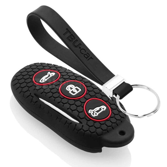 TBU car Sleutel cover compatibel met Tesla - Silicone sleutelhoesje - beschermhoesje autosleutel - Zwart