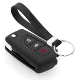 TBU car TBU car Autoschlüssel Hülle kompatibel mit Peugeot 3 Tasten - Schutzhülle aus Silikon - Auto Schlüsselhülle Cover in Schwarz