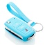 Capa para chave do carro compatível com VW - Capa Protetora de Chave Remota de Silicone - Tampa Remota FOB - Azul claro