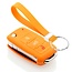 Housse de Protection clé compatible avec Volkswagen - Coque Cover Housse étui en Silicone - Orange