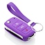 Car key cover compatible with Seat - Silicone Protective Remote Key Shell - FOB Case Cover - Purple