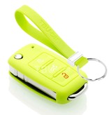 TBU car TBU car Sleutel cover compatibel met Seat - Silicone sleutelhoesje - beschermhoesje autosleutel - Lime groen