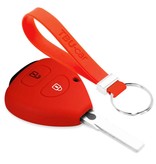 TBU car TBU car Car key cover compatible with Toyota - Silicone Protective Remote Key Shell - FOB Case Cover - Red