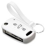 TBU car TBU car Funda Carcasa llave compatible con Hyundai - Funda de Silicona - Cover de Llave Coche - Blanco