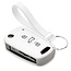 Capa para chave do carro compatível com Hyundai - Capa Protetora de Chave Remota de Silicone - Tampa Remota FOB - Branco