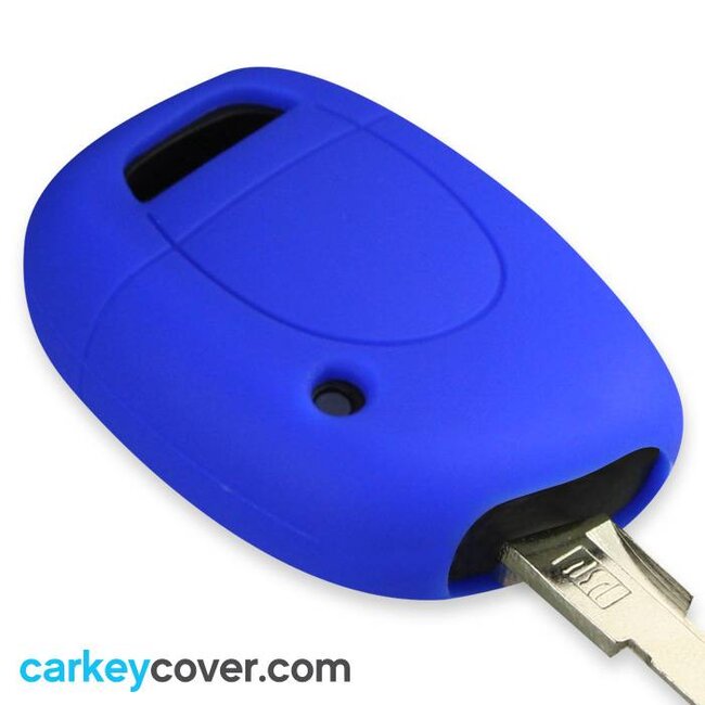 Capa para chave do carro compatível com Renault - Capa Protetora de Chave Remota de Silicone - Tampa Remota FOB - Azul