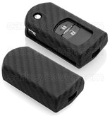 TBU car TBU car Car key cover compatible with Mazda - Silicone Protective Remote Key Shell - FOB Case Cover - Carbon