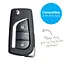 Car key cover compatible with Peugeot - Silicone Protective Remote Key Shell - FOB Case Cover - Carbon