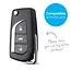 Capa para chave do carro compatível com Peugeot - Capa Protetora de Chave Remota de Silicone - Tampa Remota FOB - Carbono