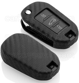 TBU car Peugeot Car key cover - Carbon