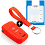 Capa para chave do carro compat√≠vel com Seat - Capa Protetora de Chave Remota de Silicone - Tampa Remota FOB - Vermelho