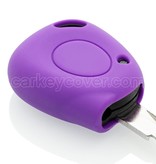 TBU car TBU car Housse de Protection clé compatible avec Renault - Coque Cover Housse étui en Silicone - Violet