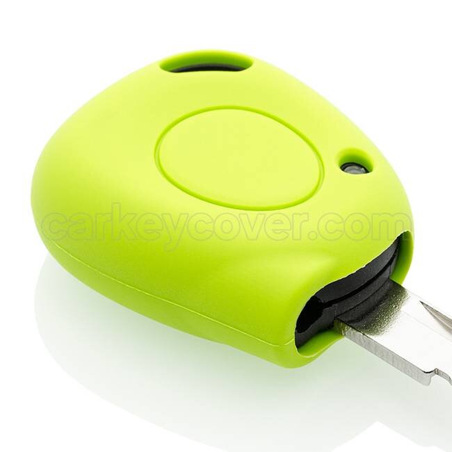 Capa para chave do carro compatível com Renault - Capa Protetora de Chave Remota de Silicone - Tampa Remota FOB - Verde lima