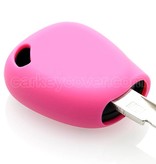 TBU car TBU car Car key cover compatible with Renault - Silicone Protective Remote Key Shell - FOB Case Cover - Pink