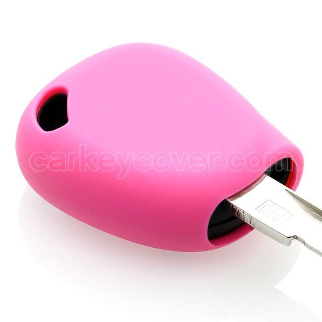 Housse de Protection clé compatible avec Renault - Coque Cover Housse étui en Silicone - Rose