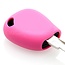 Capa para chave do carro compatível com Renault - Capa Protetora de Chave Remota de Silicone - Tampa Remota FOB - Rosa