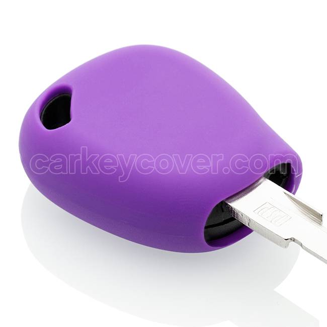 TBU car TBU car Housse de Protection clé compatible avec Renault - Coque Cover Housse étui en Silicone - Violet