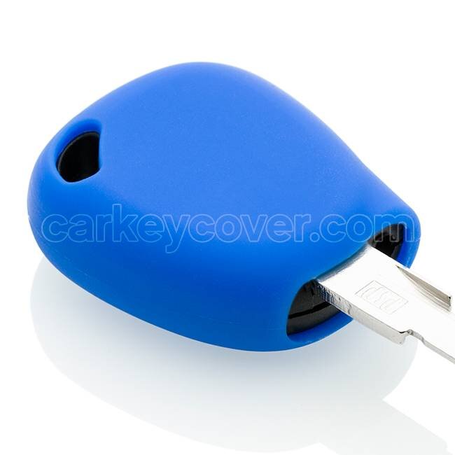 Funda Carcasa llave compatible con Renault - Funda de Silicona - Cover de Llave Coche - Azul
