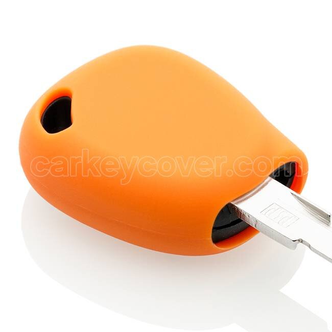 Housse de Protection clé compatible avec Renault - Coque Cover Housse étui en Silicone - Orange