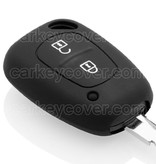 TBU car TBU car Car key cover compatible with Renault - Silicone Protective Remote Key Shell - FOB Case Cover - Black
