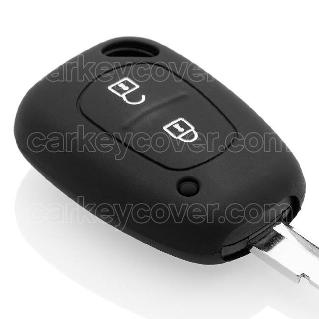 Capa para chave do carro compatível com Renault - Capa Protetora de Chave Remota de Silicone - Tampa Remota FOB - Preto