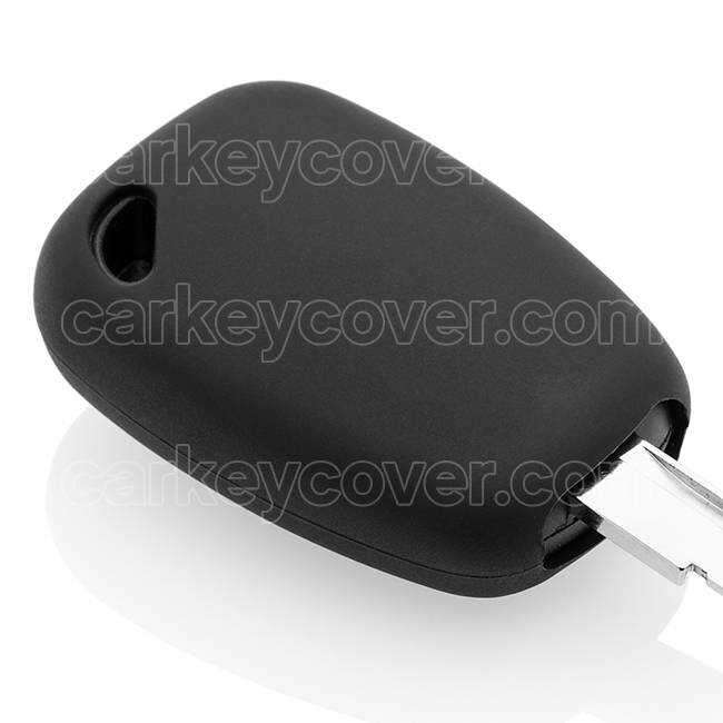 Cover chiavi auto compatibile con Renault - Copertura protettiva - Custodia Protettiva in Silicone - Nero