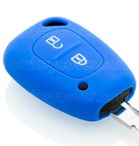 TBU car TBU car Autoschlüssel Hülle kompatibel mit Renault - Schutzhülle aus Silikon - Auto Schlüsselhülle Cover in Blau