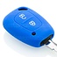 Capa para chave do carro compatível com Renault - Capa Protetora de Chave Remota de Silicone - Tampa Remota FOB - Azul