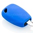 Capa para chave do carro compatível com Renault - Capa Protetora de Chave Remota de Silicone - Tampa Remota FOB - Azul