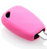 TBU car TBU car Housse de Protection clé compatible avec Renault - Coque Cover Housse étui en Silicone - Rose