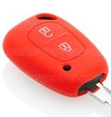 TBU car TBU car Autoschlüssel Hülle kompatibel mit Renault - Schutzhülle aus Silikon - Auto Schlüsselhülle Cover in Rot