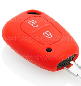 TBU car Capa Silicone Chave for Renault - Vermelho