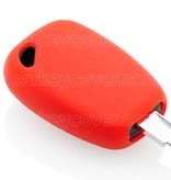 TBU car TBU car Car key cover compatible with Renault - Silicone Protective Remote Key Shell - FOB Case Cover - Red