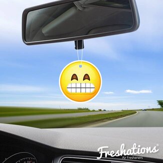 TBU car® Air freshener Emoticon - Teeth | Black Ice