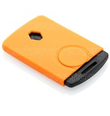 TBU car TBU car Funda Carcasa llave compatible con Renault - Funda de Silicona - Cover de Llave Coche - Naranja