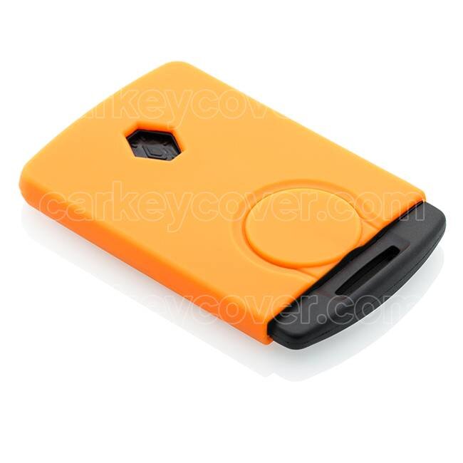 Housse de Protection clé compatible avec Renault - Coque Cover Housse étui en Silicone - Orange