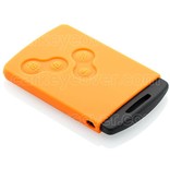 TBU car TBU car Car key cover compatible with Renault - Silicone Protective Remote Key Shell - FOB Case Cover - Orange