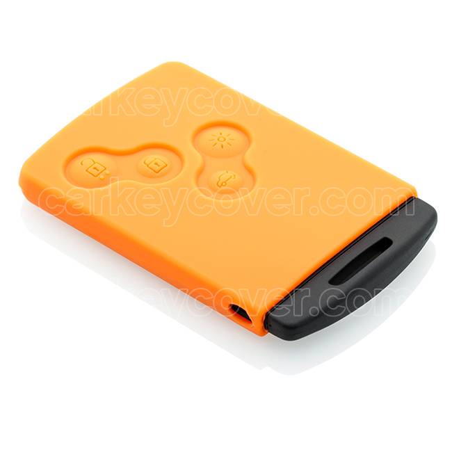 TBU car TBU car Funda Carcasa llave compatible con Renault - Funda de Silicona - Cover de Llave Coche - Naranja